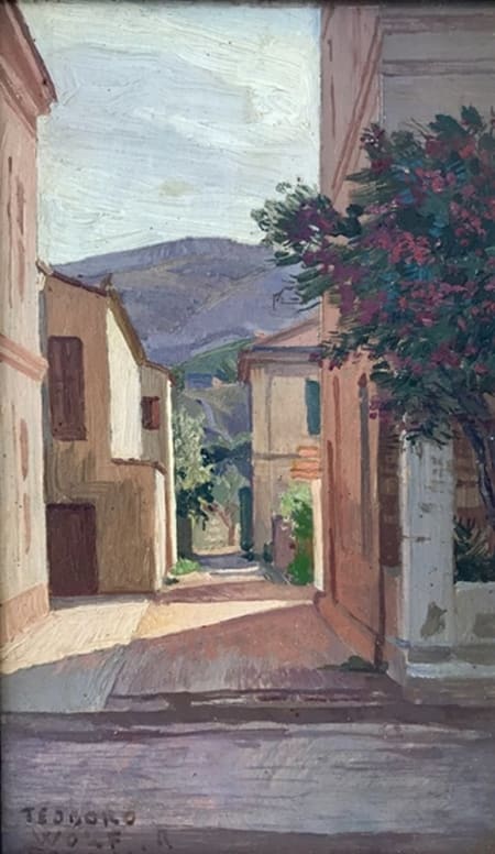 Teodoro Wolf Ferrari — Scorcio di case